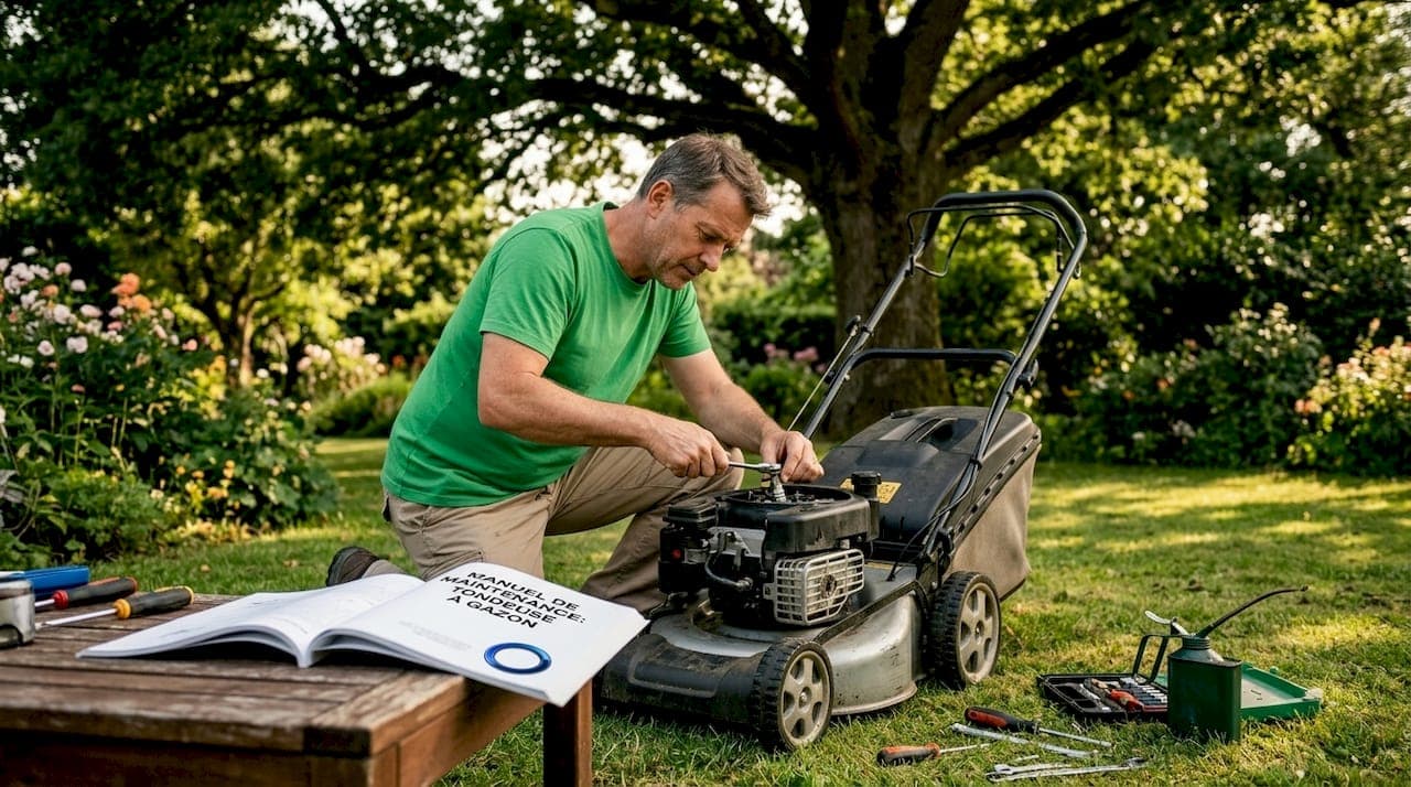 Moteur quatre temps outil jardin : guide 2026
