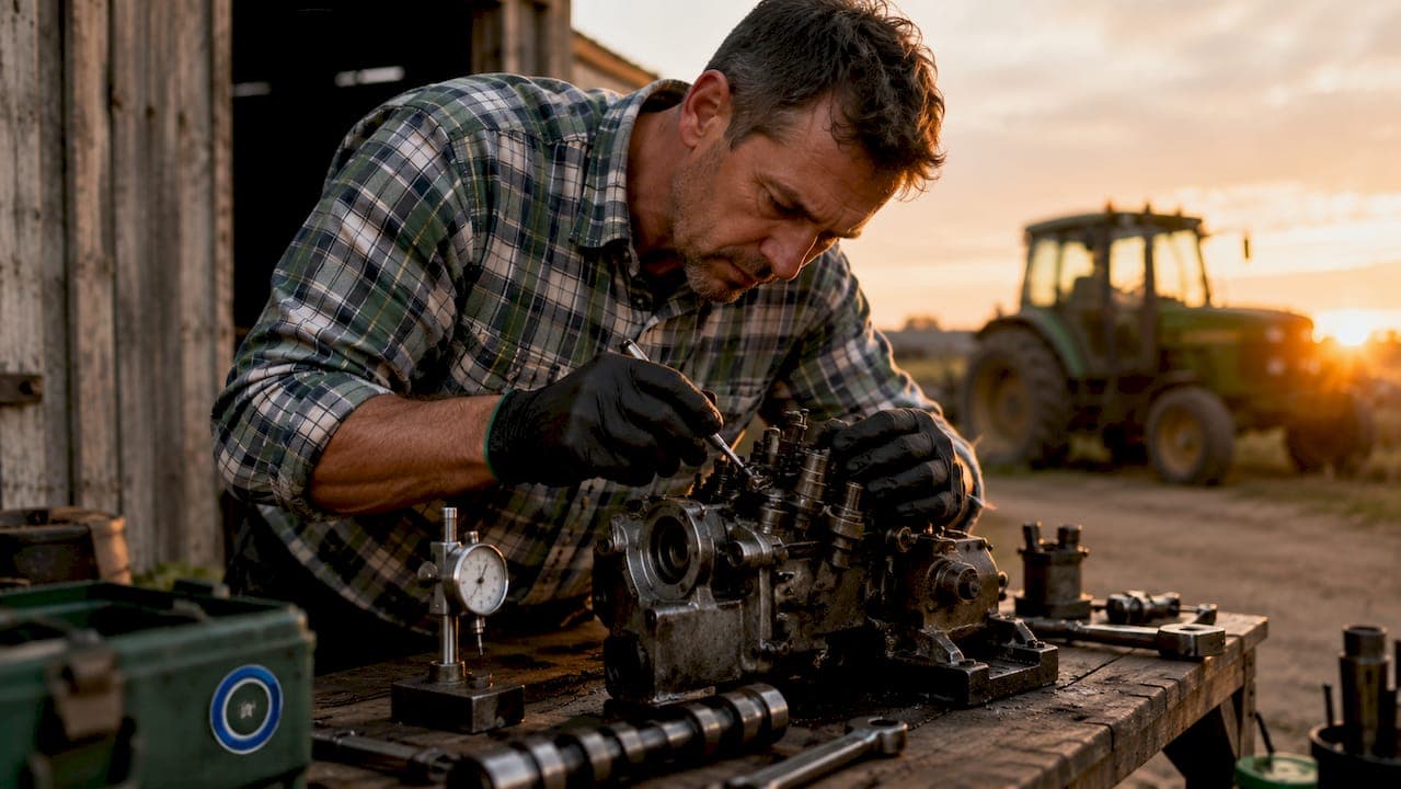 Calage injection tracteur diesel : guide technique 2026