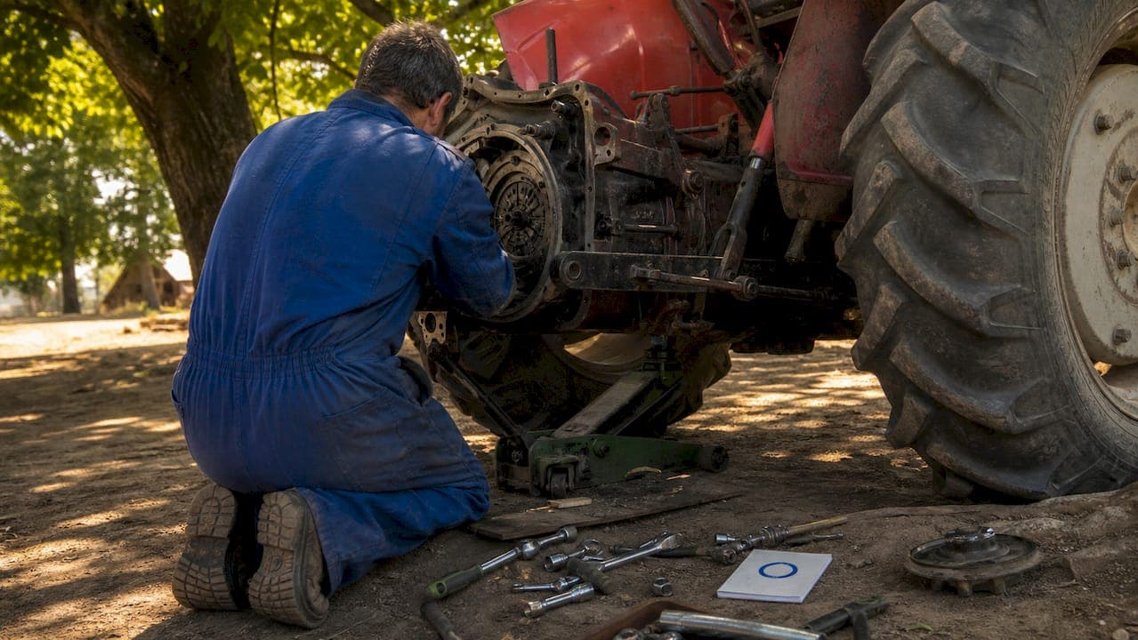 Remplacement embrayage tracteur : étapes complètes