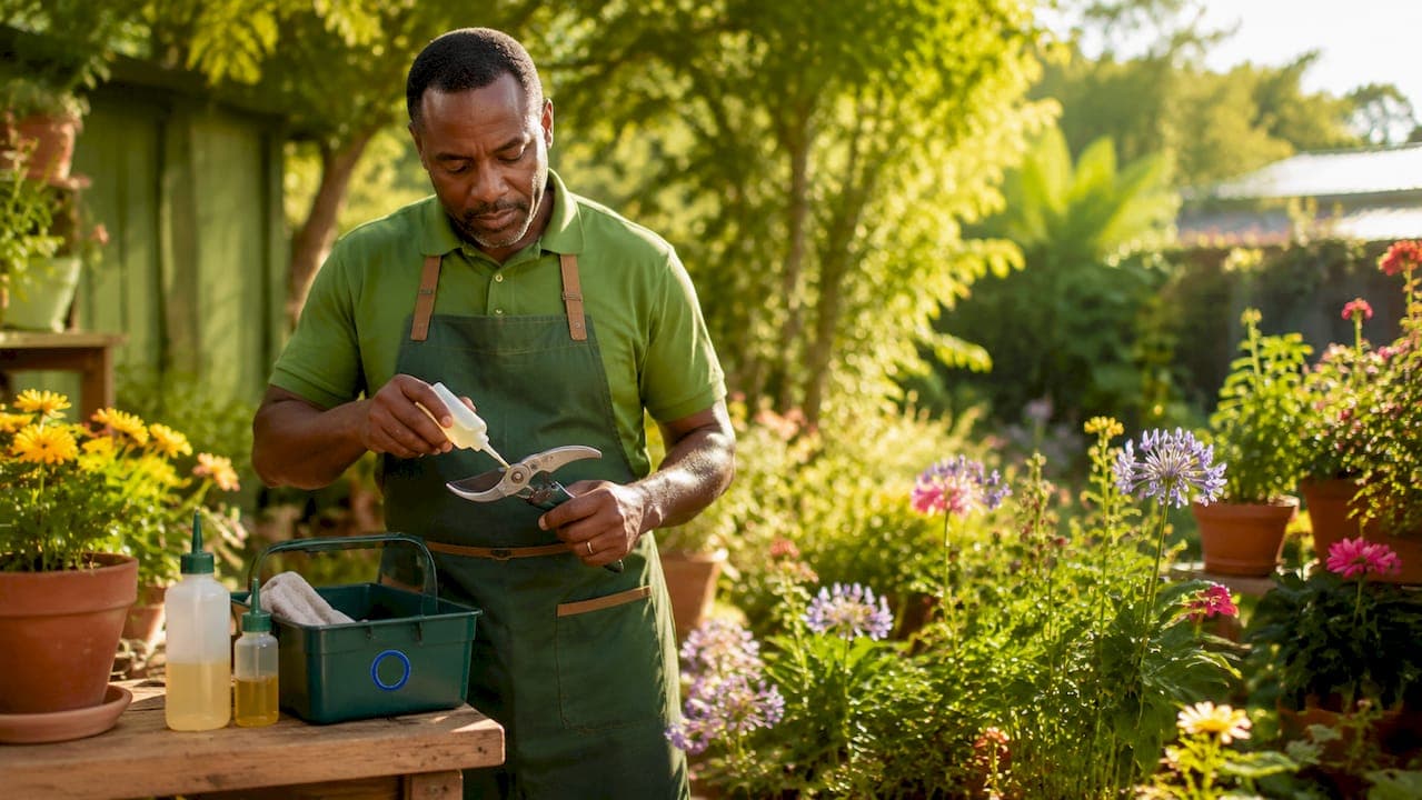 Graissage des articulations d'outils de jardin : guide 2026