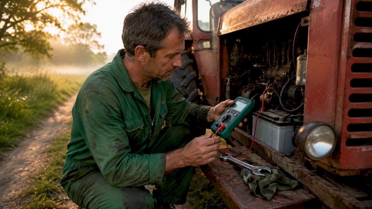 Alternateur tracteur : charge batterie et diagnostic